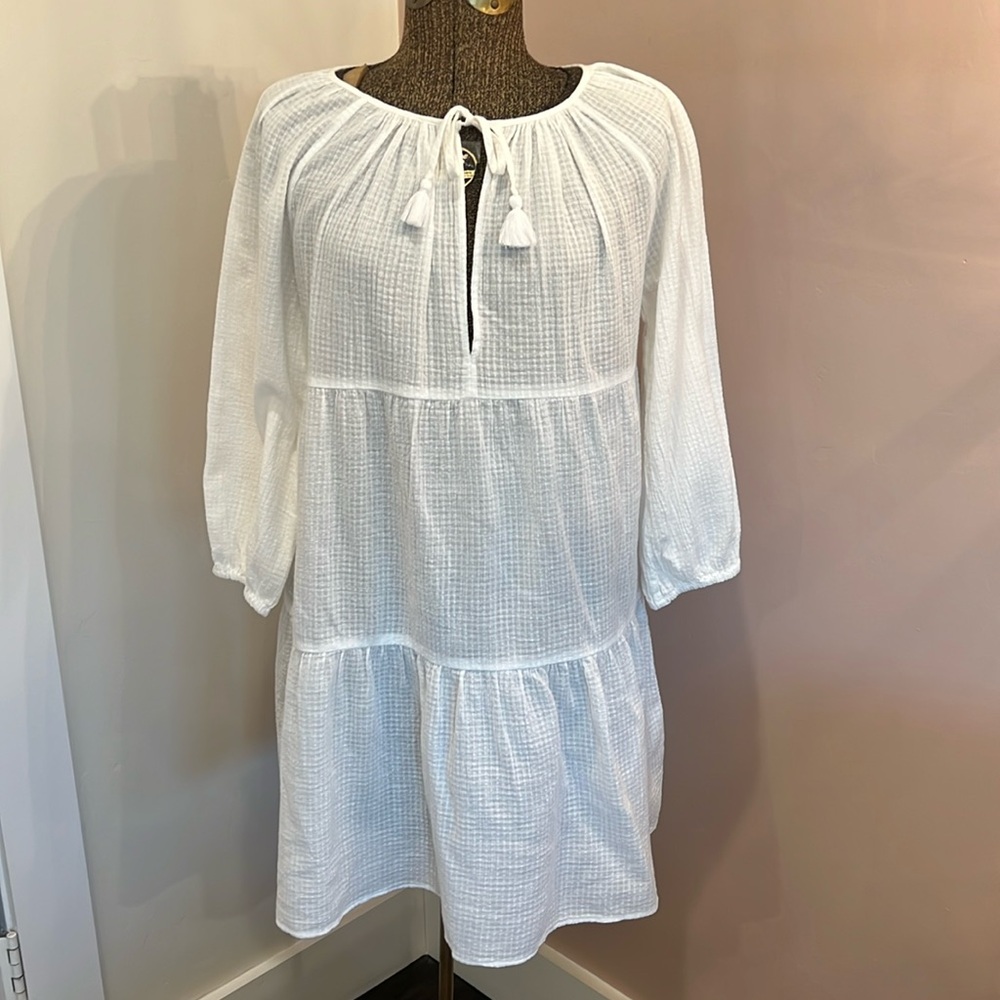 J. Crew Swim Cover Up White XXS
